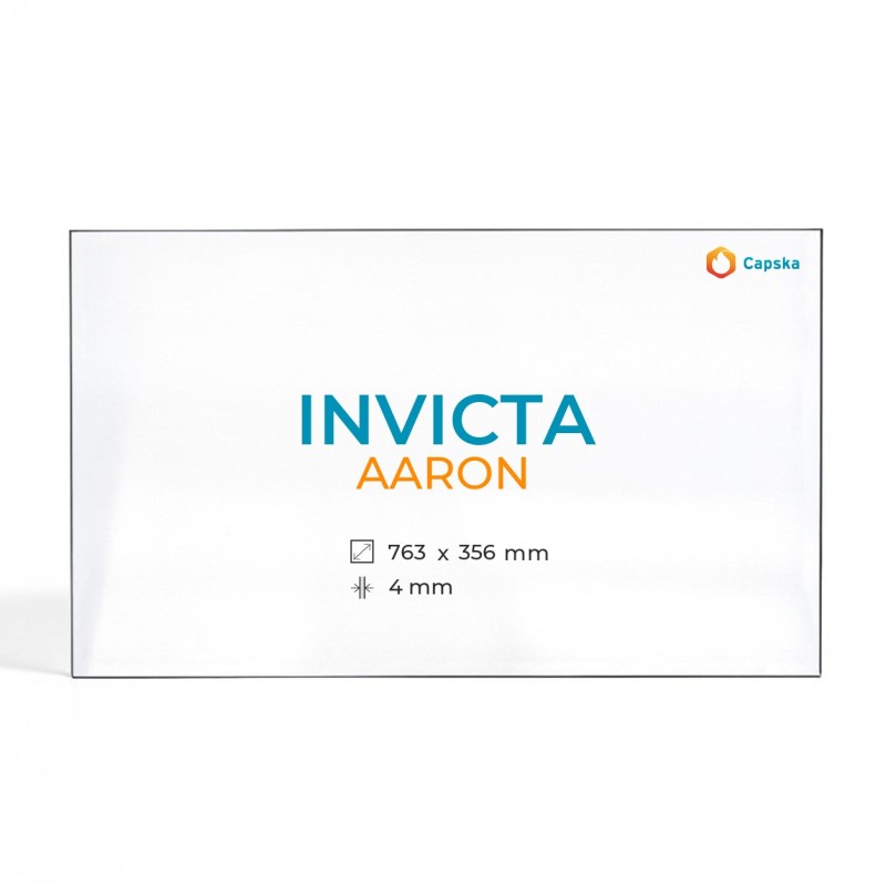Cristall Invicta AARON - Vidre Rectangle per estufa de llenya