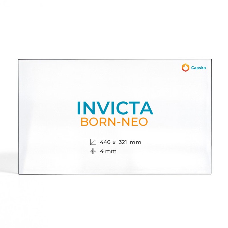 Cristal Invicta BORN-NEO - Vidrio Rectángulo para estufa de leña