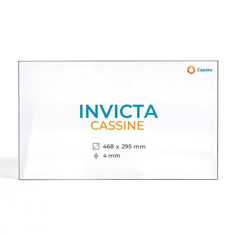 Cristall Invicta CASSINE - Vidre Rectangle per estufa de llenya