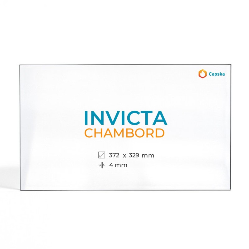 Cristall Invicta CHAMBORD - Vidre Rectangle per estufa de llenya