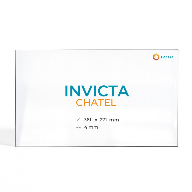 Cristall Invicta CHATEL - Vidre Rectangle per estufa de llenya