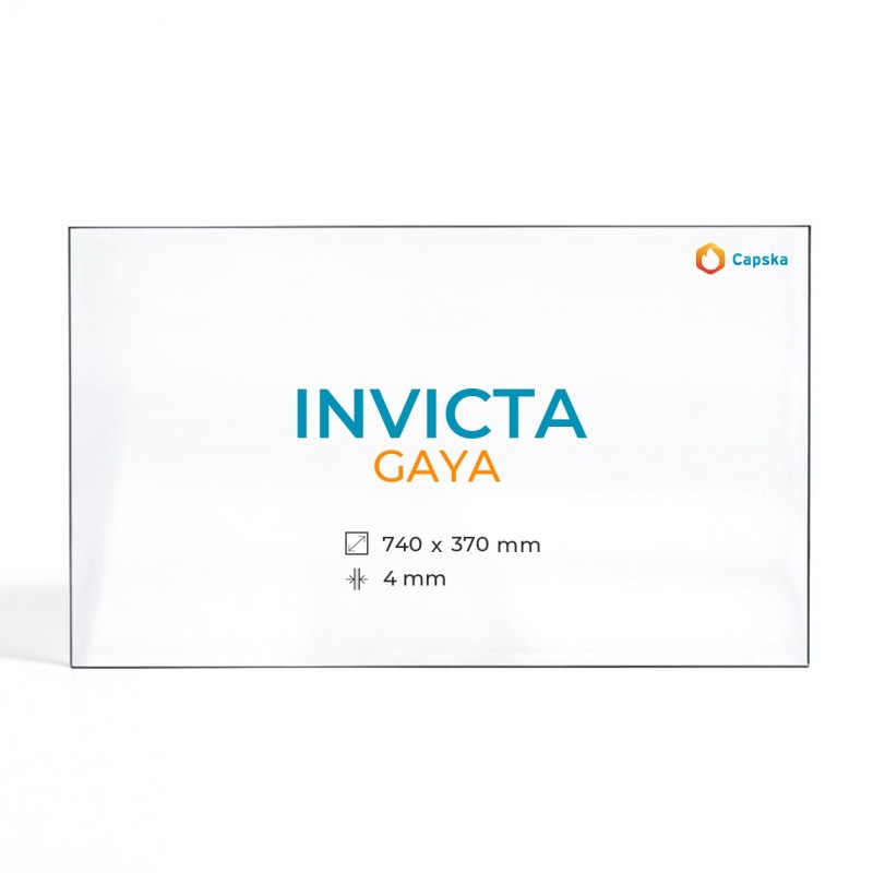 Cristal Invicta GAYA - Vidrio Rectángulo para estufa de leña