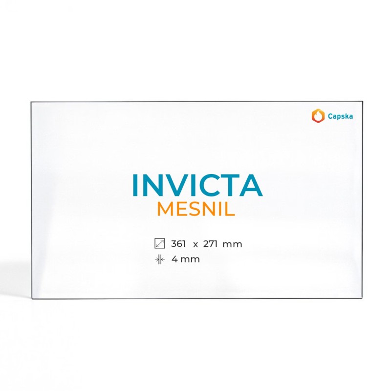 Cristal Invicta MESNIL - Vidrio Rectángulo para estufa de leña