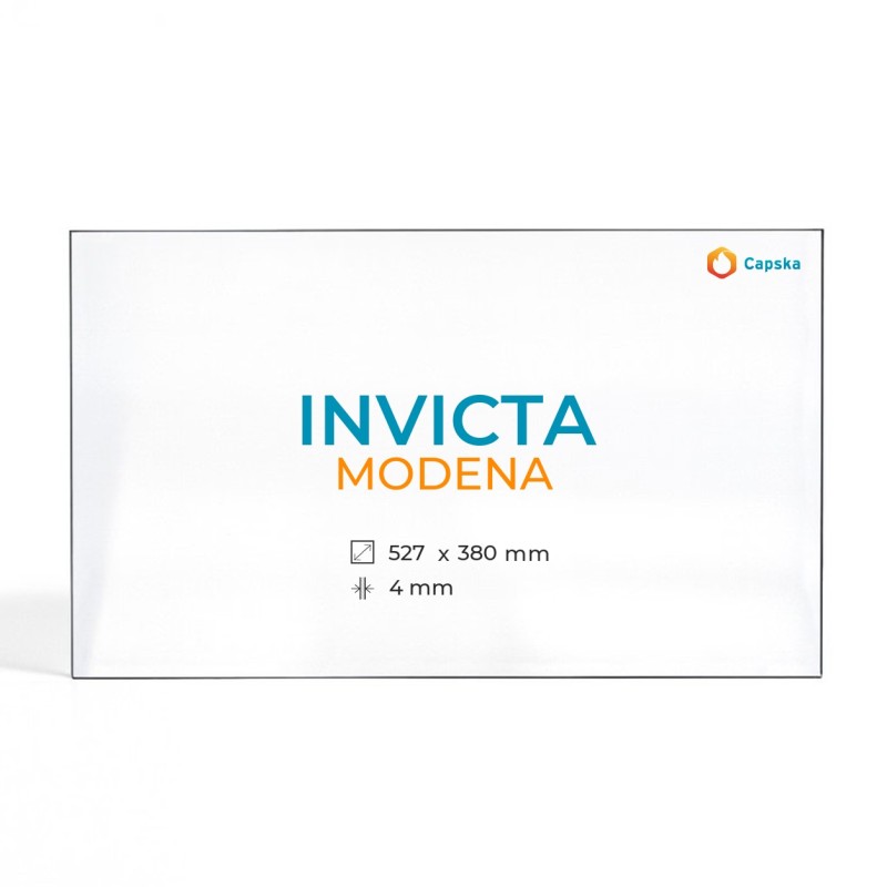 Cristall Invicta MODENA - Vidre Rectangle per estufa de llenya