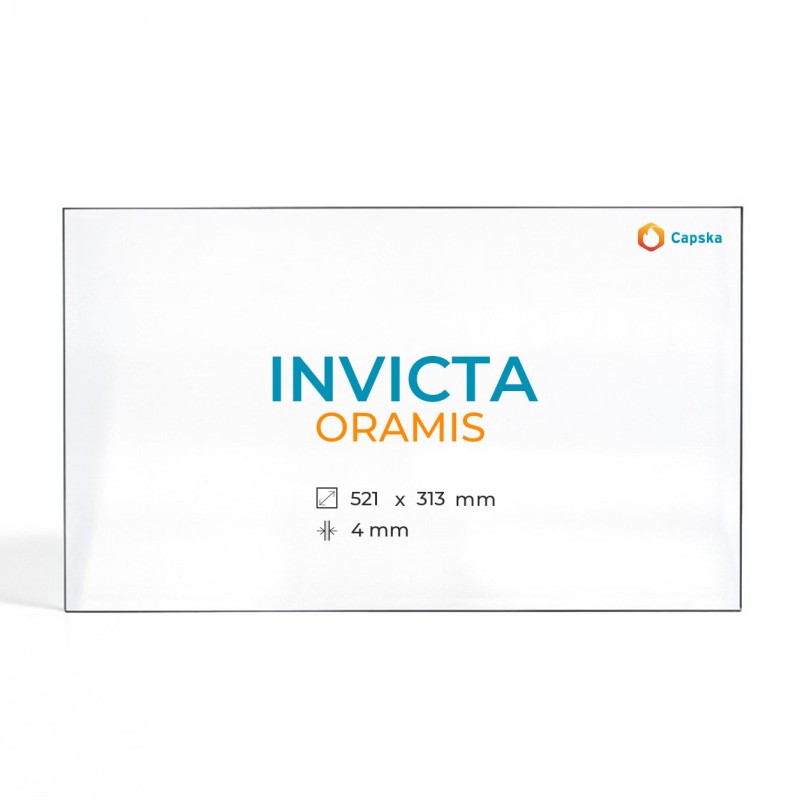 Cristal Invicta ORAMIS - Vidrio Rectángulo para estufa de leña