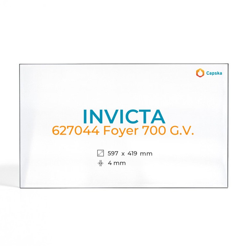 Cristall Invicta 627044 FOYER 700 G.V. - Vidre Rectangle per xemeneia