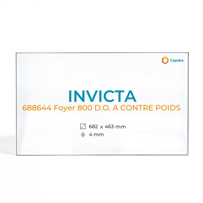 Cristal Invicta 688644 FOYER 800 D.O. A CONTRE POIDS - Vidrio Rectángulo
