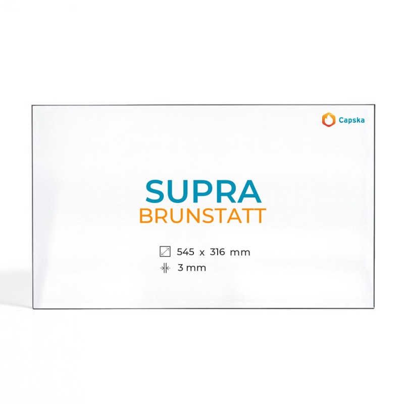 Cristal Supra BRUNSTATT - Vidrio Rectángulo para estufa de leña