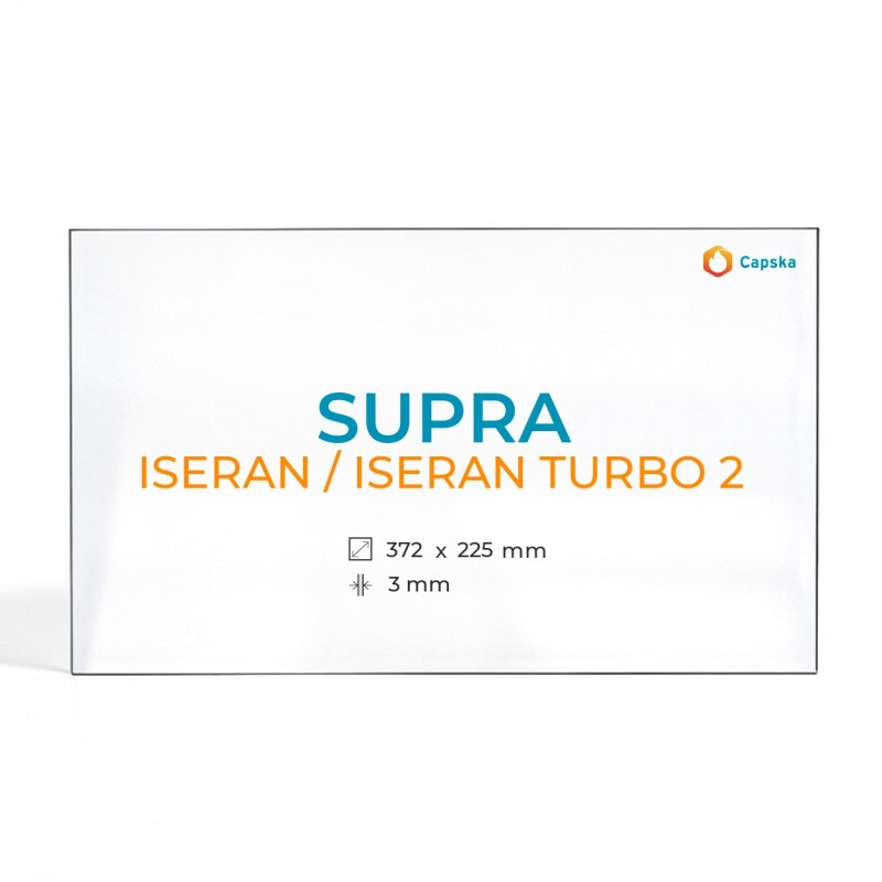Vidre Rectangle per Estufa de Llenya SUPRA ISERAN / ISERAN TURBO 2