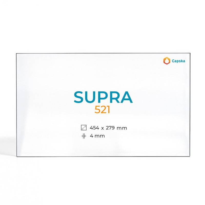 Cristall Supra 521 - Vidre Rectangle per estufa de llenya