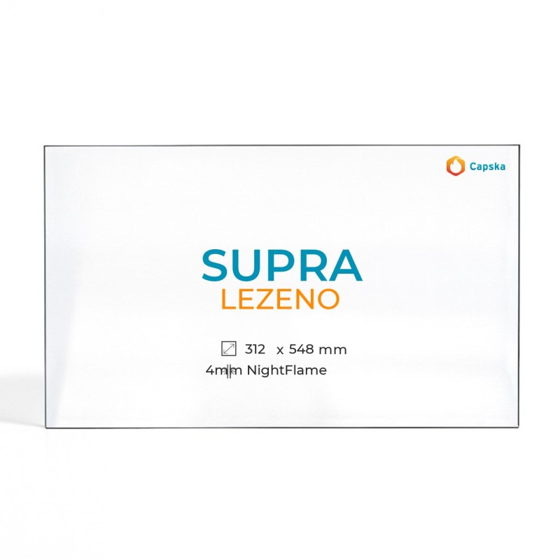 Cristal Supra LEZENO - Vidrio Rectangular para Estufa de Leña