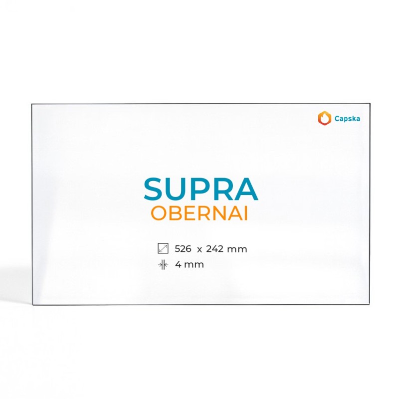 Cristal Supra OBERNAI - Vidrio Rectángulo para estufa de leña
