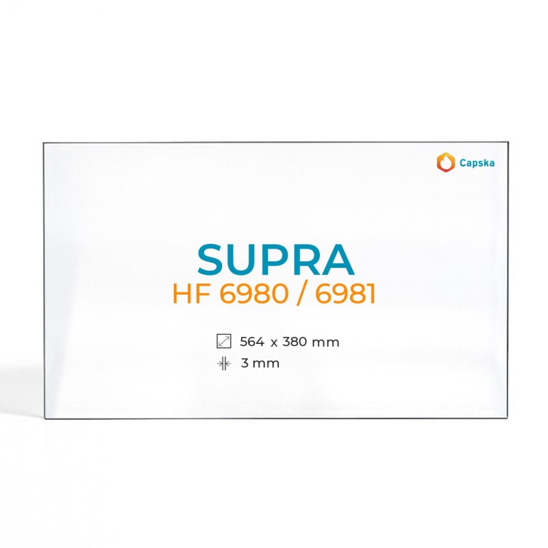 Vidre Rectangle per Estufa de Llenya - Cristall Supra HF 6980 / 6981