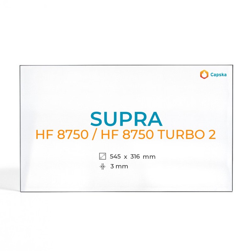 Cristal Supra HF 8750 - Vidrio Rectángulo para estufa de leña