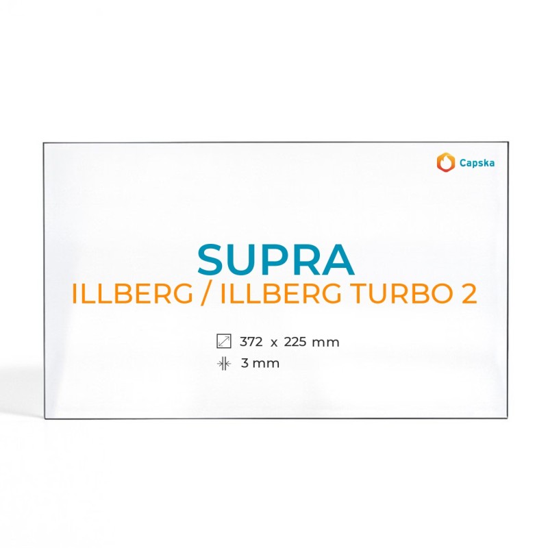 Vidre ceràmic SUPRA ILLBERG / ILLBERG TURBO 2 per estufa de llenya