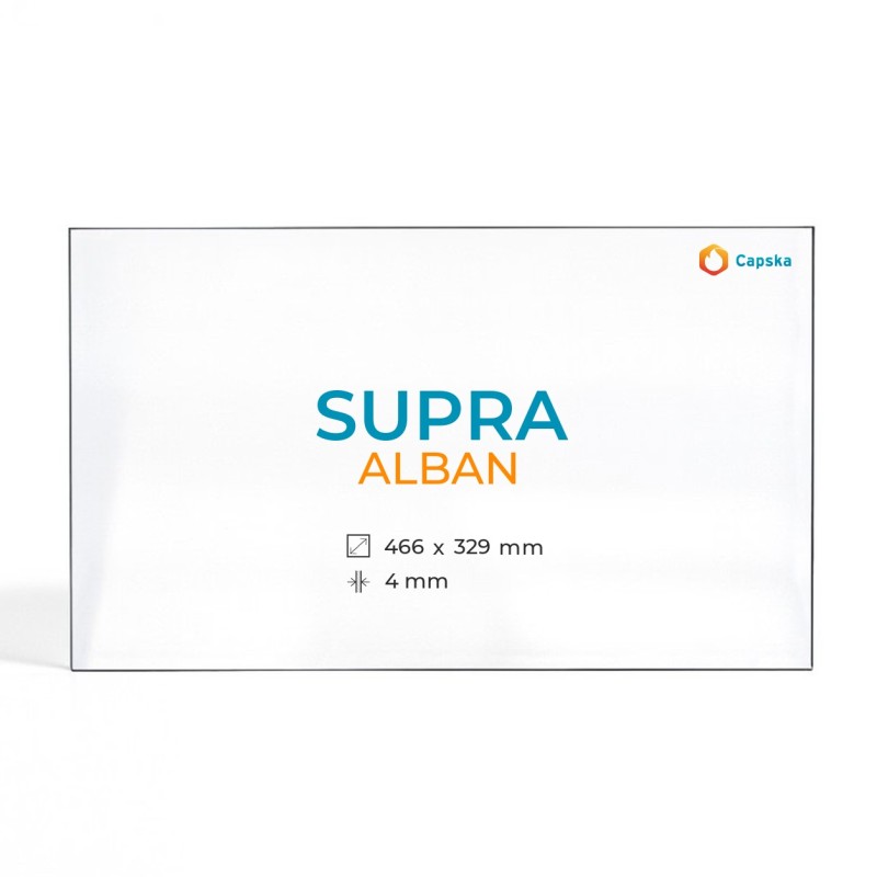 Cristal Supra ALBAN - Vidrio Rectángulo para estufa de leña