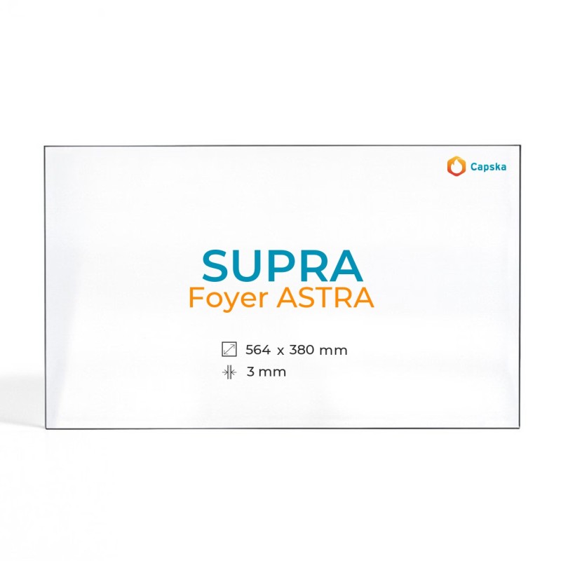 Vidre Rectangle per Xemeneia SUPRA FOYER ASTRA