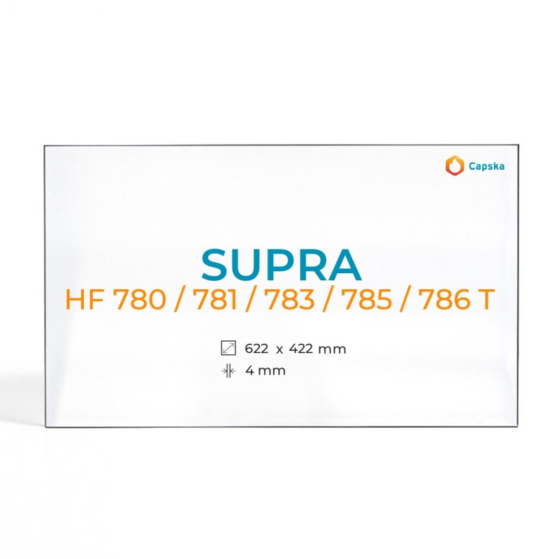 Cristall Supra HF 780 / 781 / 783 / 785 / 786 T - Vidre Rectangle per xemeneia