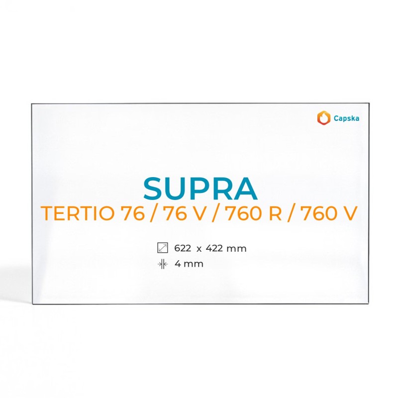Cristal Supra TERTIO 76 / 76 V / 760 R / 760 V - Vidrio Rectangular