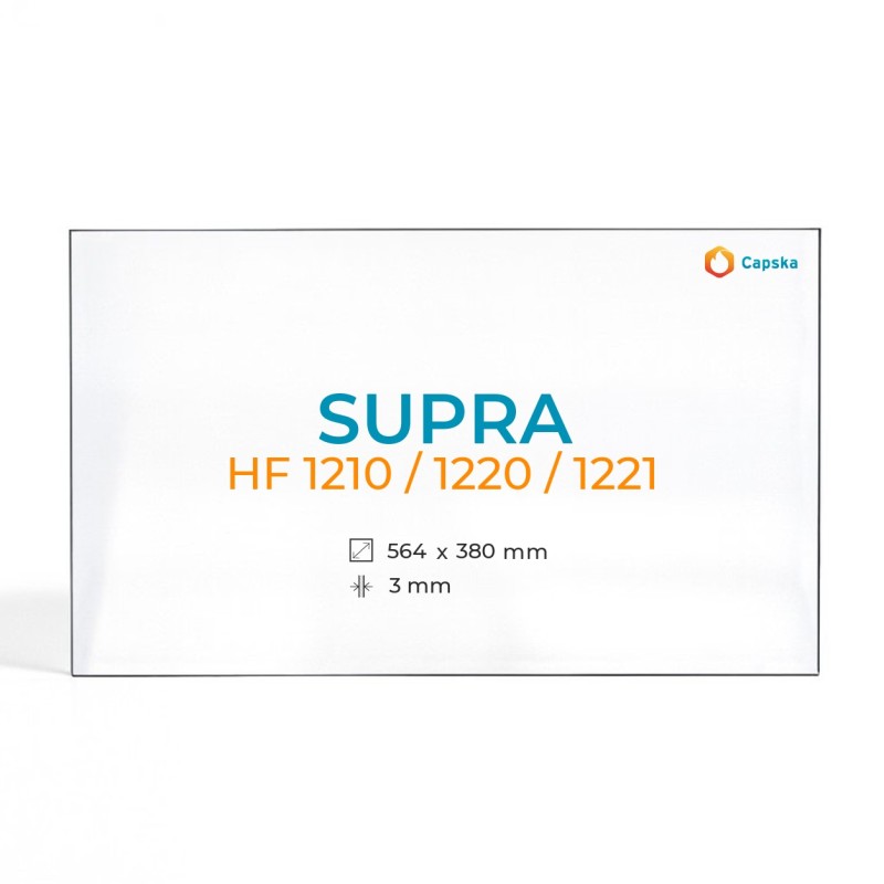 Vidre Rectangle per Xemeneia SUPRA HF 1210 / 1220 / 1221
