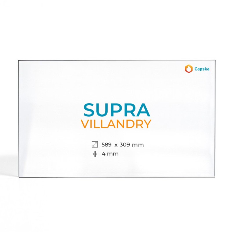 Cristall Supra VILLANDRY - Vidre Rectangle per estufa de llenya