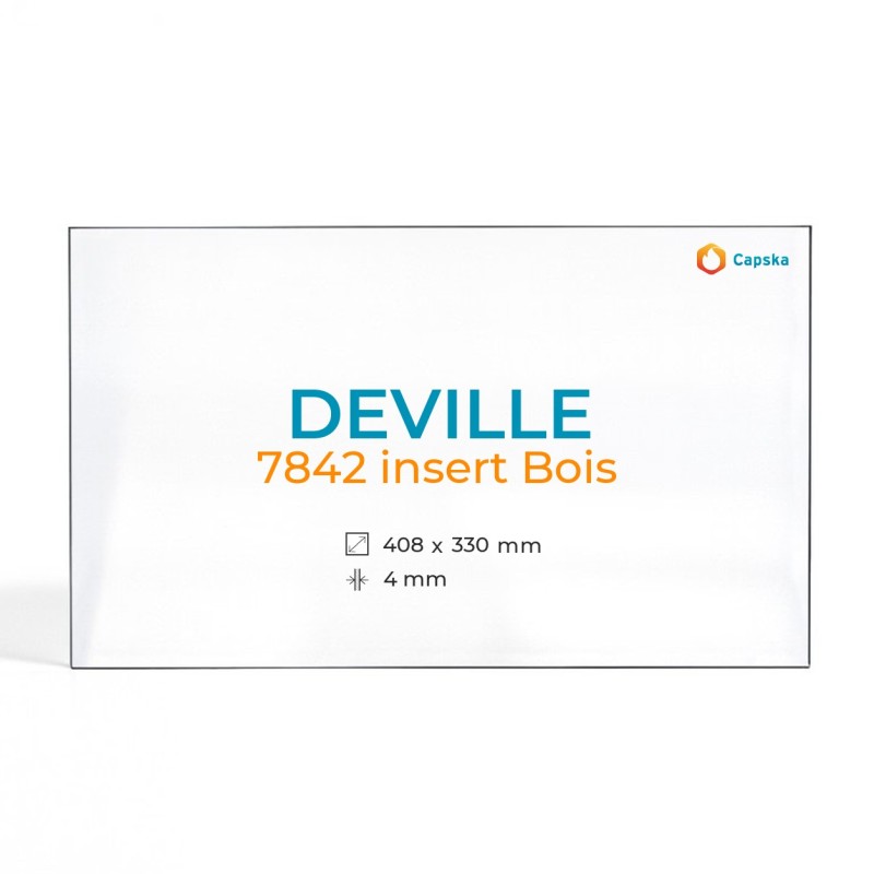 Vidre ceràmic DEVILLE 7842 INSERT BOIS - Rectangle 408x330x4 mm
