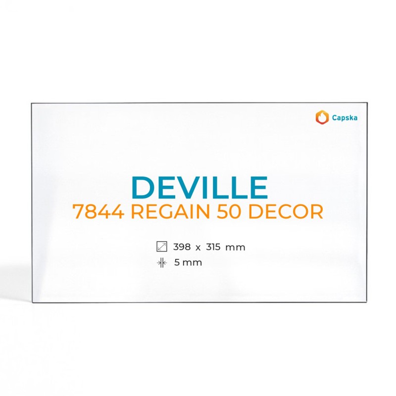 Cristall Deville 7844 REGAIN 50 DECOR - Vidre Rectangle per xemeneia