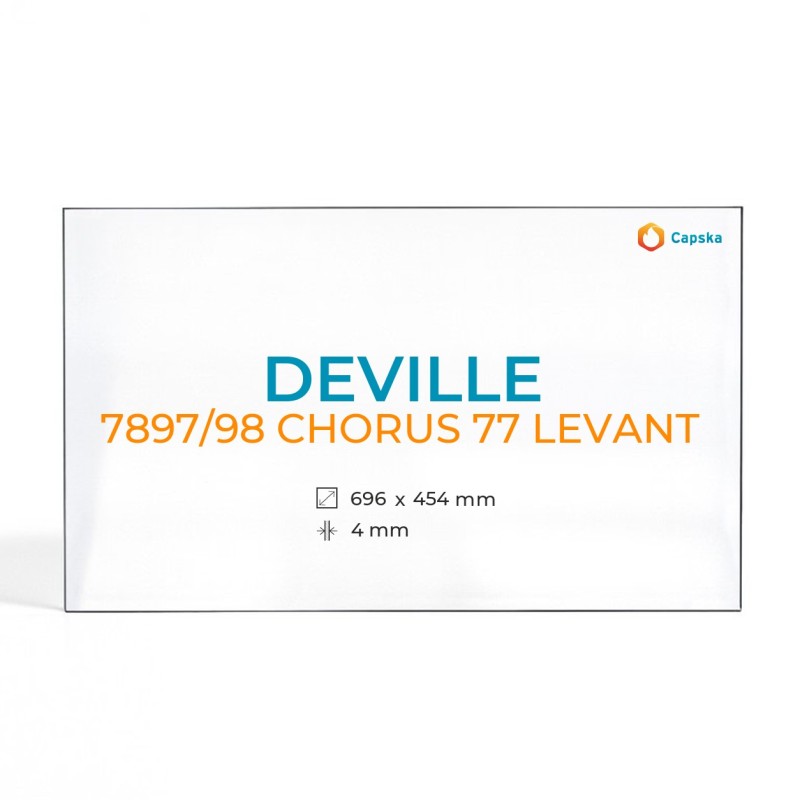 Vidre Deville 7897/98 CHORUS 77 LEVANT - Rectangle per xemeneia