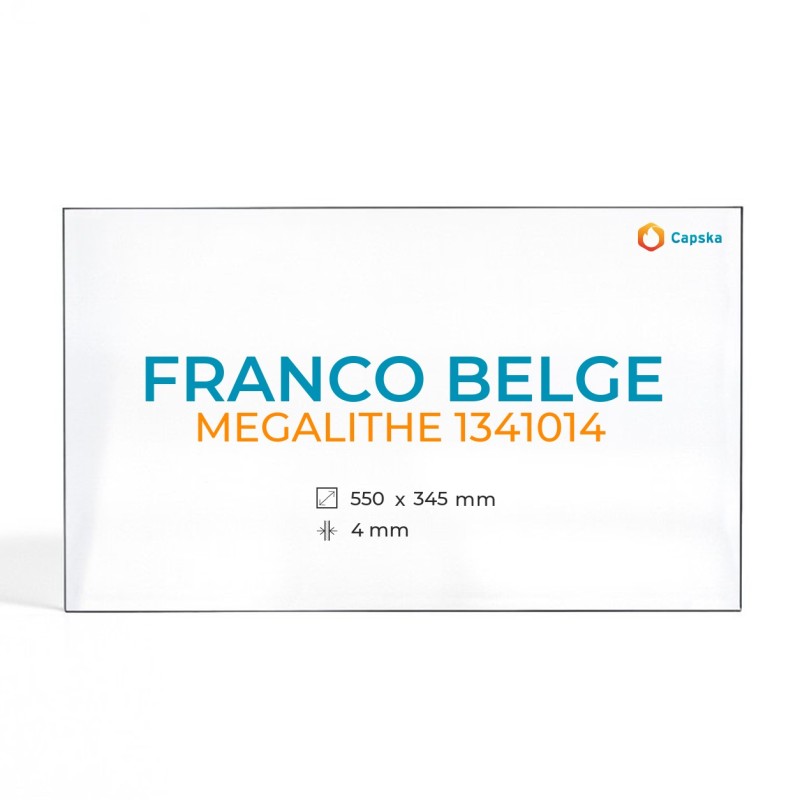 Vidre Rectangle Franco Belge MEGALITHE 1341014 - 550 x 345 x 4 mm