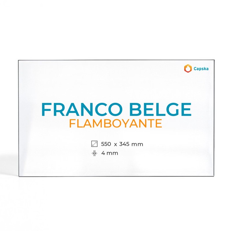 Vidre ceràmic Franco Belge FLAMBOYANTE - Rectangle 550x345x4 mm