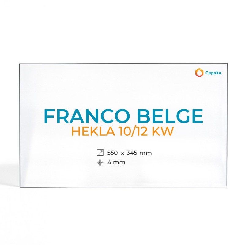 Vidre Rectangle per xemeneia Franco Belge HEKLA 10/12 KW