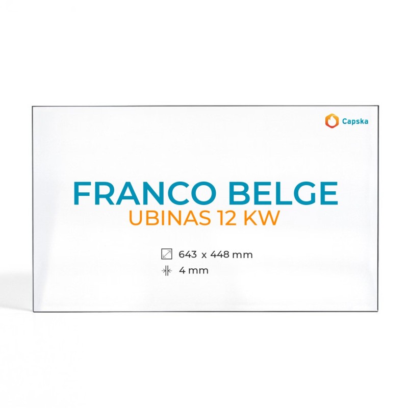 Cristal Franco Belge UBINAS 12 KW - Vidrio Rectángulo