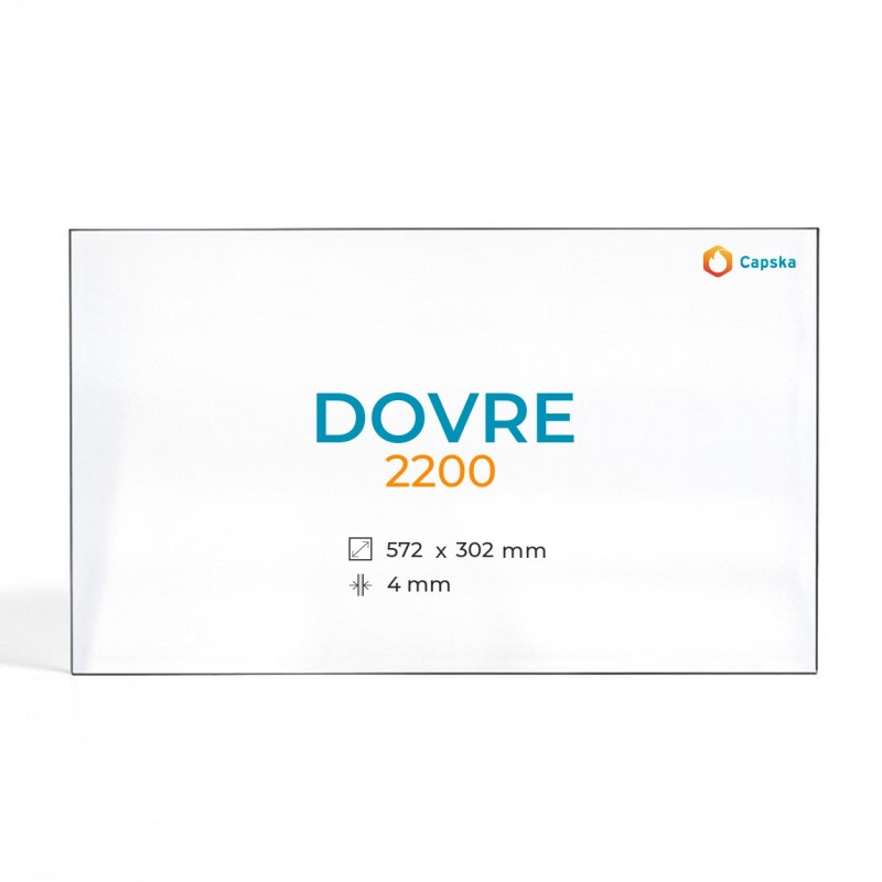 Vidre Rectangle per inserit de xemeneia - Dovre 2200