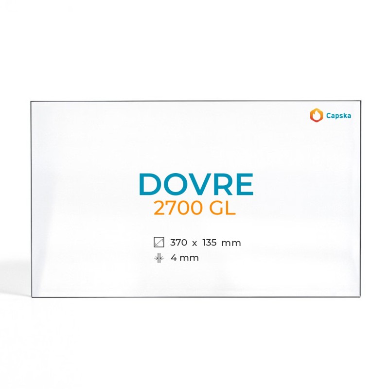 Cristall Dovre 2700 GL - Vidre Rectangle per xemeneia