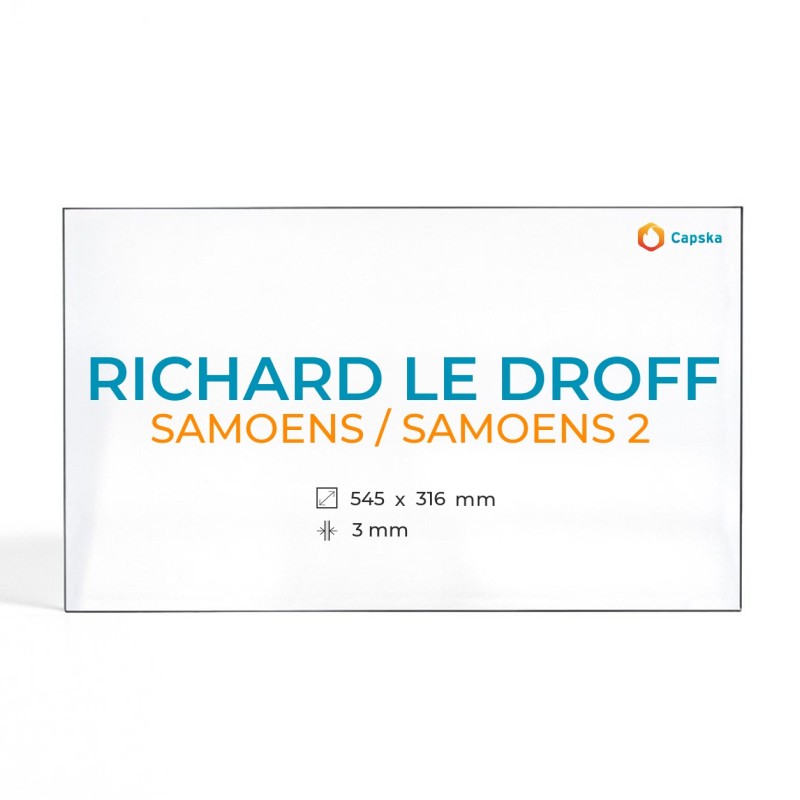 Vidre Rectangle per Estufa de Llenya Richard Le Droff SAMOENS / SAMOENS 2