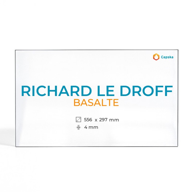 Vidre Rectangle per xemeneia Richard Le Droff BASALTE