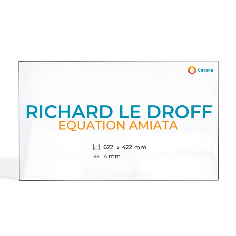 Cristall Richard Le Droff EQUATION AMIATA - Vidre Rectangle per xemeneia