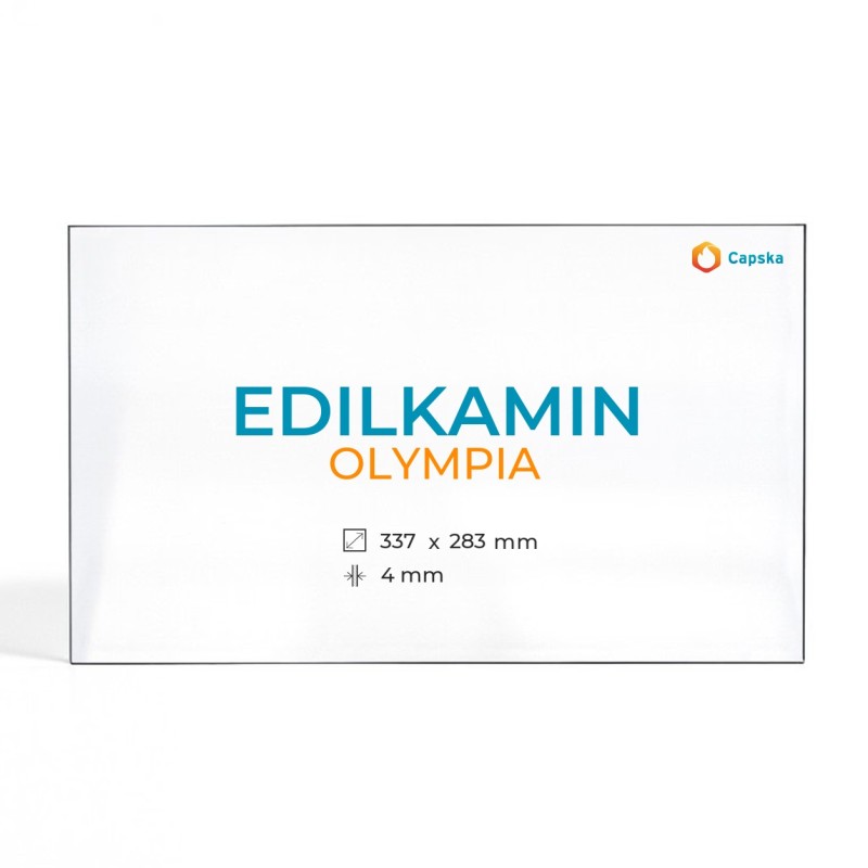 Cristal Edilkamin OLYMPIA - Vidrio Rectángulo para estufa de leña