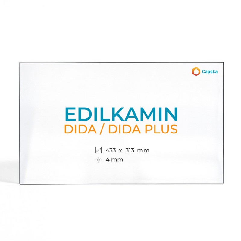 Vidre Rectangle per estufa de llenya Edilkamin DIDA / DIDA PLUS