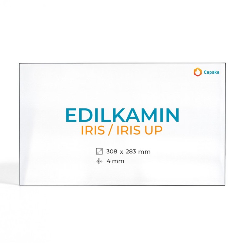 Vidrio Edilkamin Iris / Iris Up -Cristal Rectangular - Capska