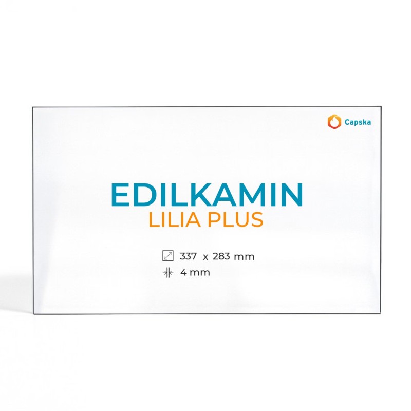 Cristal Edilkamin LILIA PLUS - Vidrio Rectángulo para estufa de leña