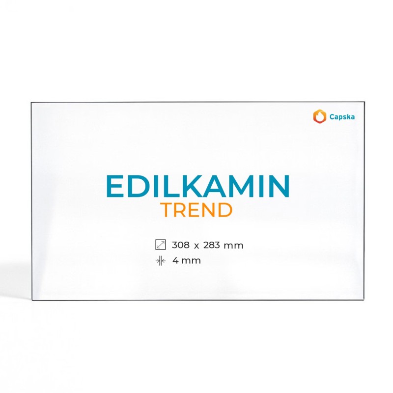 Cristal Edilkamin TREND - Vidrio Rectangular para Estufa de Leña
