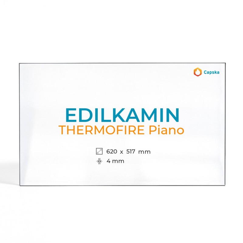 Vidre ceràmic Edilkamin THERMOFIRE PIANO - Rectangle 620x517x4mm