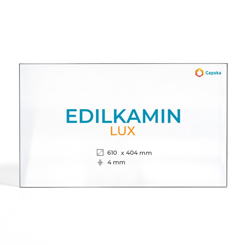 Cristall Edilkamin LUX - Vidre Rectangle Serigrafiat per estufa de llenya