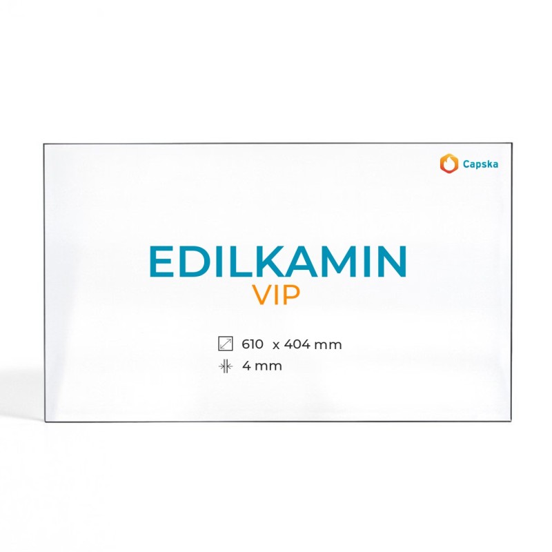 Cristall Edilkamin VIP - Vidre Rectangle Serigrafiat per estufa de pèl·lets de llenya