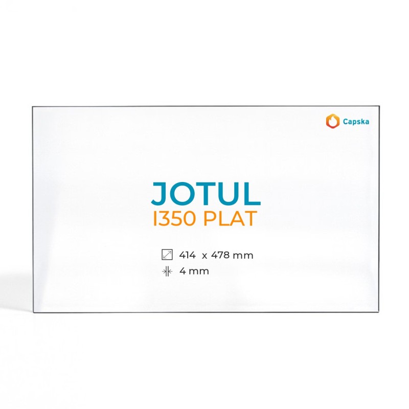 Cristal Jotul I350 PLAT - Vidrio 4 ángulos cortados