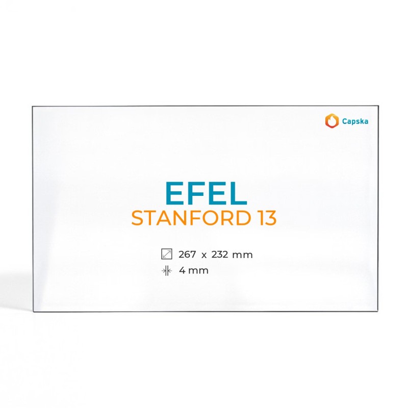 Cristal Efel STANFORD 13 - Vidrio Rectángulo para estufa de leña