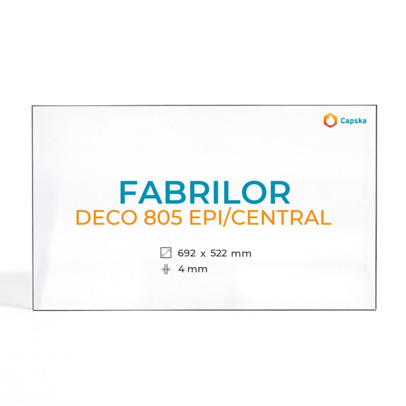 Vidrio cerámico para inserto de chimenea - Fabrilor DECO 805 EPI/CENTRAL