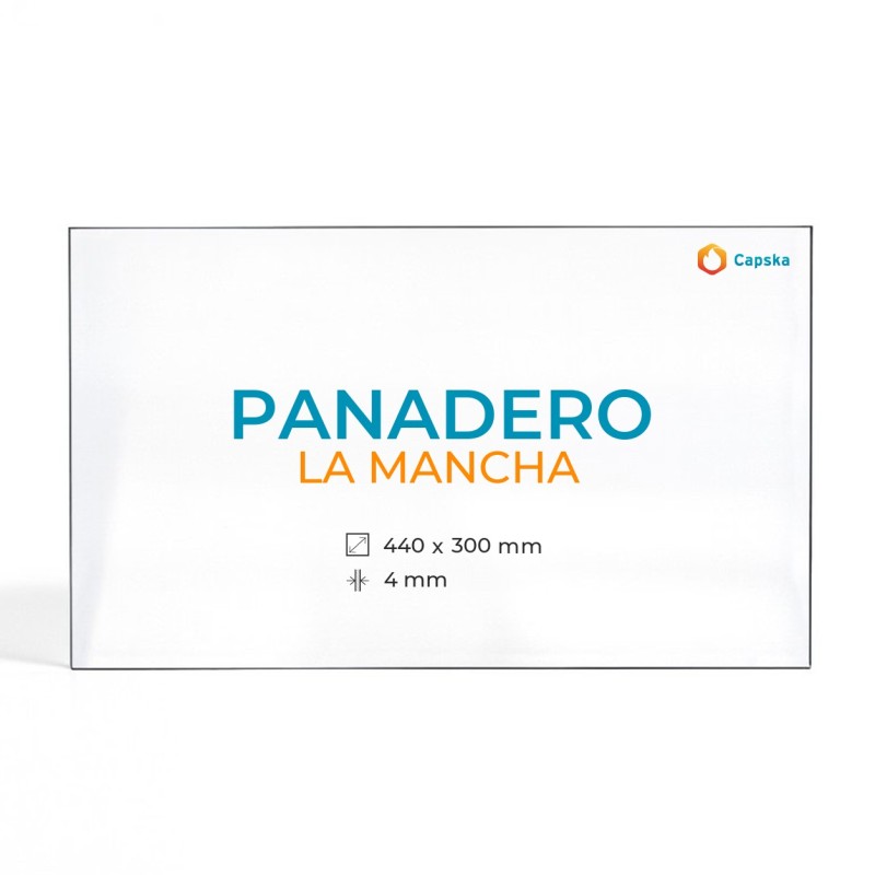 Cristall Panadero LA MANCHA - Vidre Rectangle per estufa de llenya
