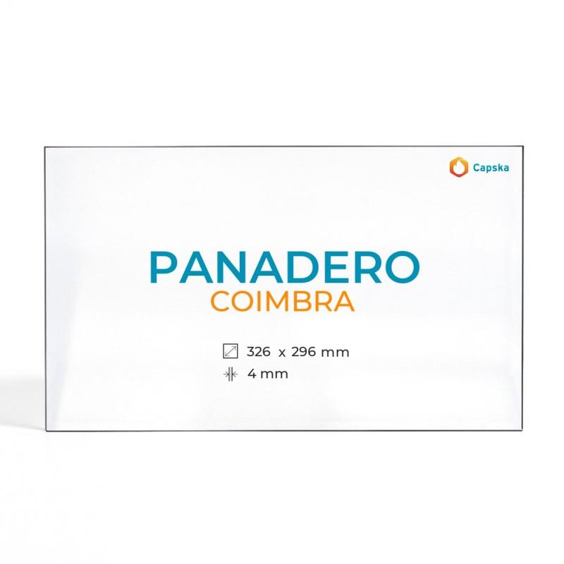 Vidre Rectangle per estufa de llenya - Cristall Panadero COIMBRA
